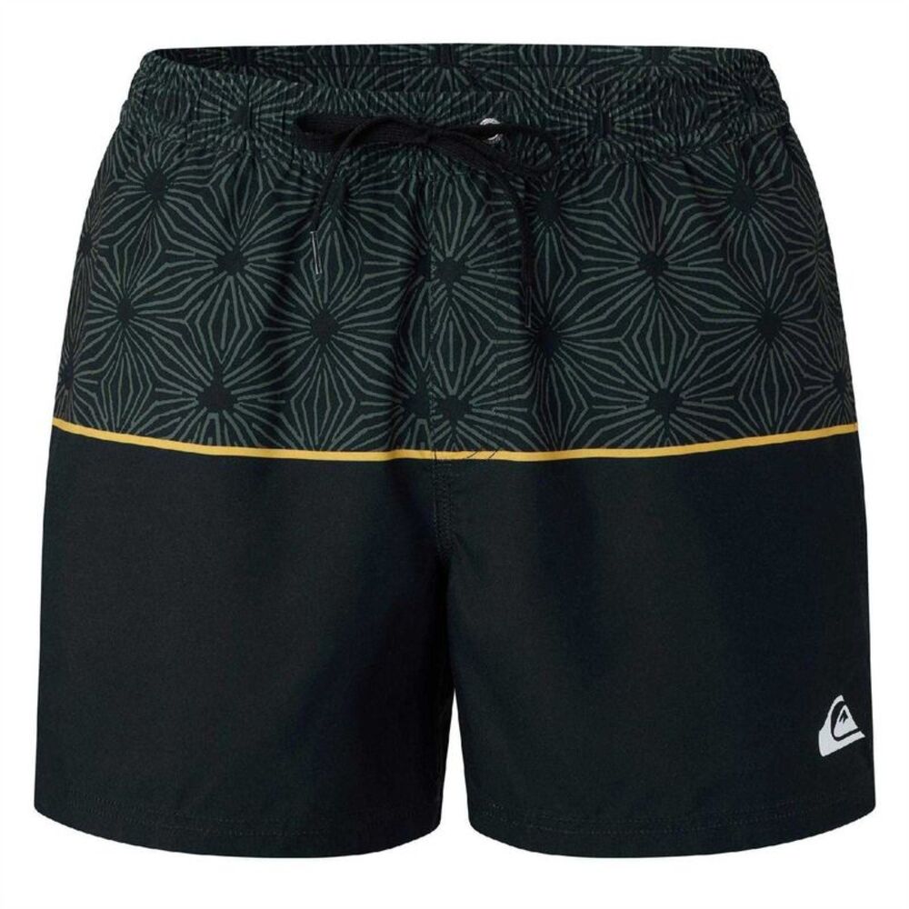 Quiksilver Mens Geometric Star Swim Shorts / Black